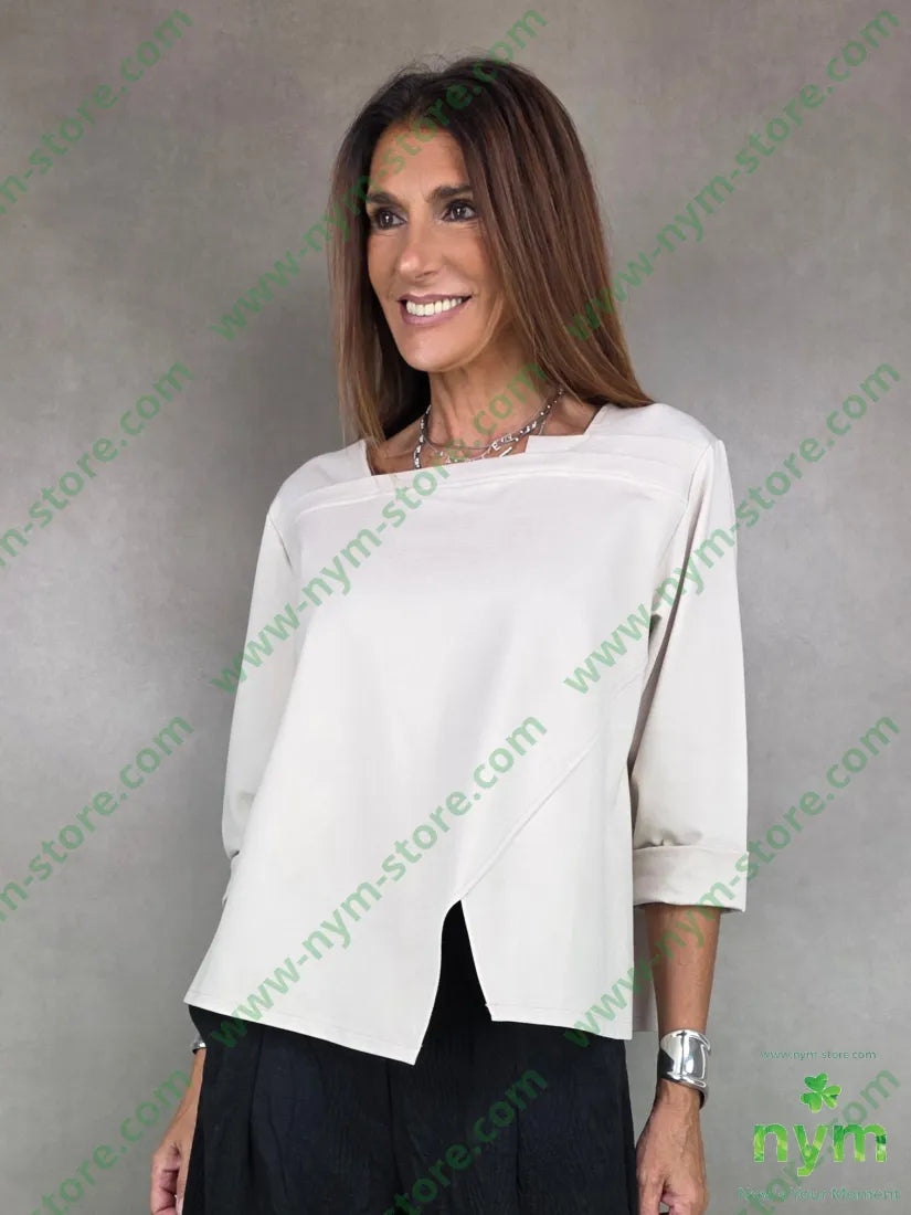 maglia in punto mi dettaglio collo 65vi30pa5ea U / SABBIA / AI25 MAGLIA