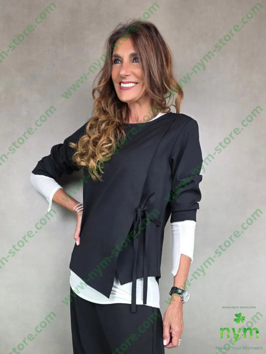 maglia in punto milano laccetto 65vi30pa5ea U / NERO / AI25 MAGLIA