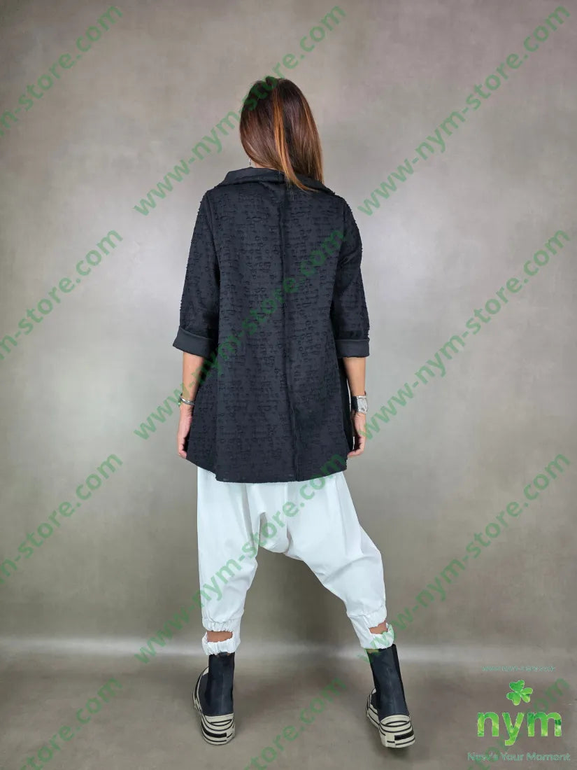 maglia lunga effetto bucato 60pl38co2ea MAGLIA