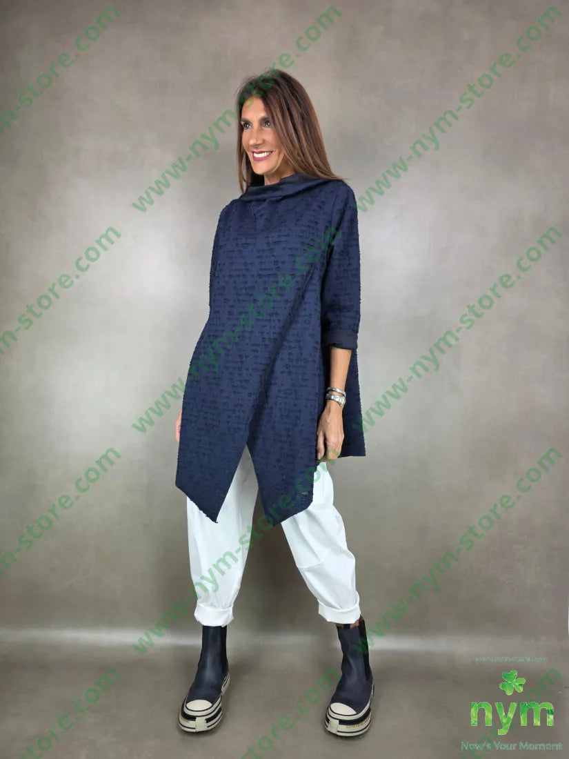 maglia lunga effetto bucato 60pl38co2ea MAGLIA