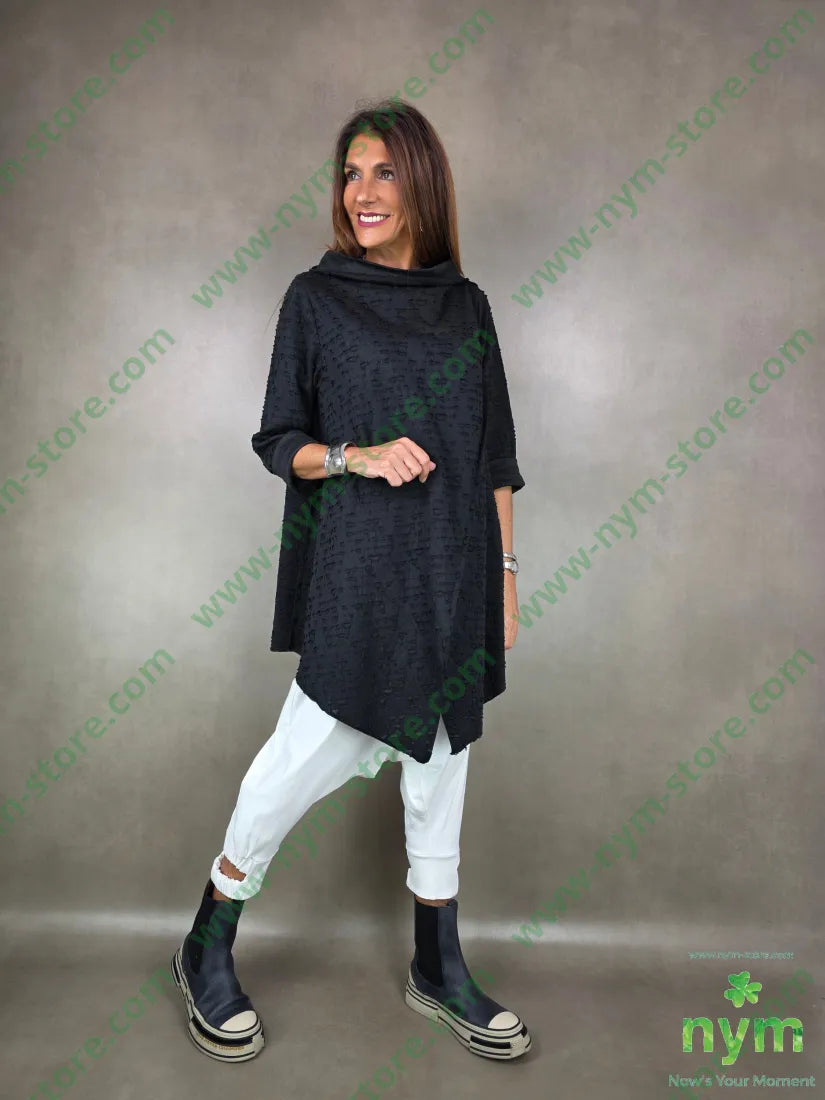 maglia lunga effetto bucato 60pl38co2ea MAGLIA