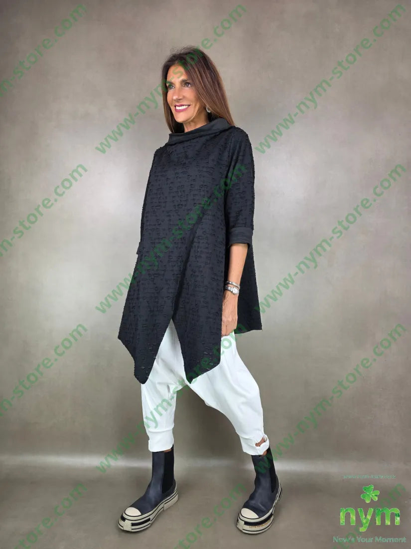 maglia lunga effetto bucato 60pl38co2ea MAGLIA