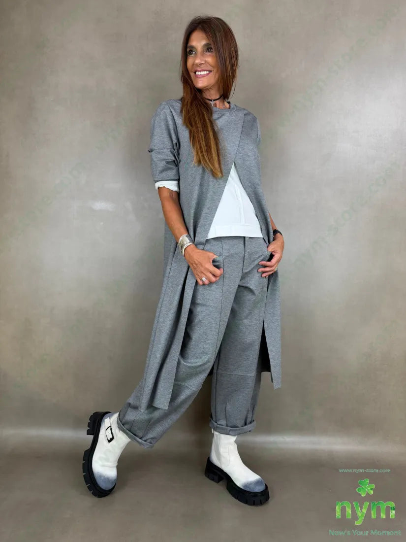 maglia lunghissima accoppiata punto milano g 60vi35pa5ea - U / GRIGIO C. / AI26 - MAGLIA