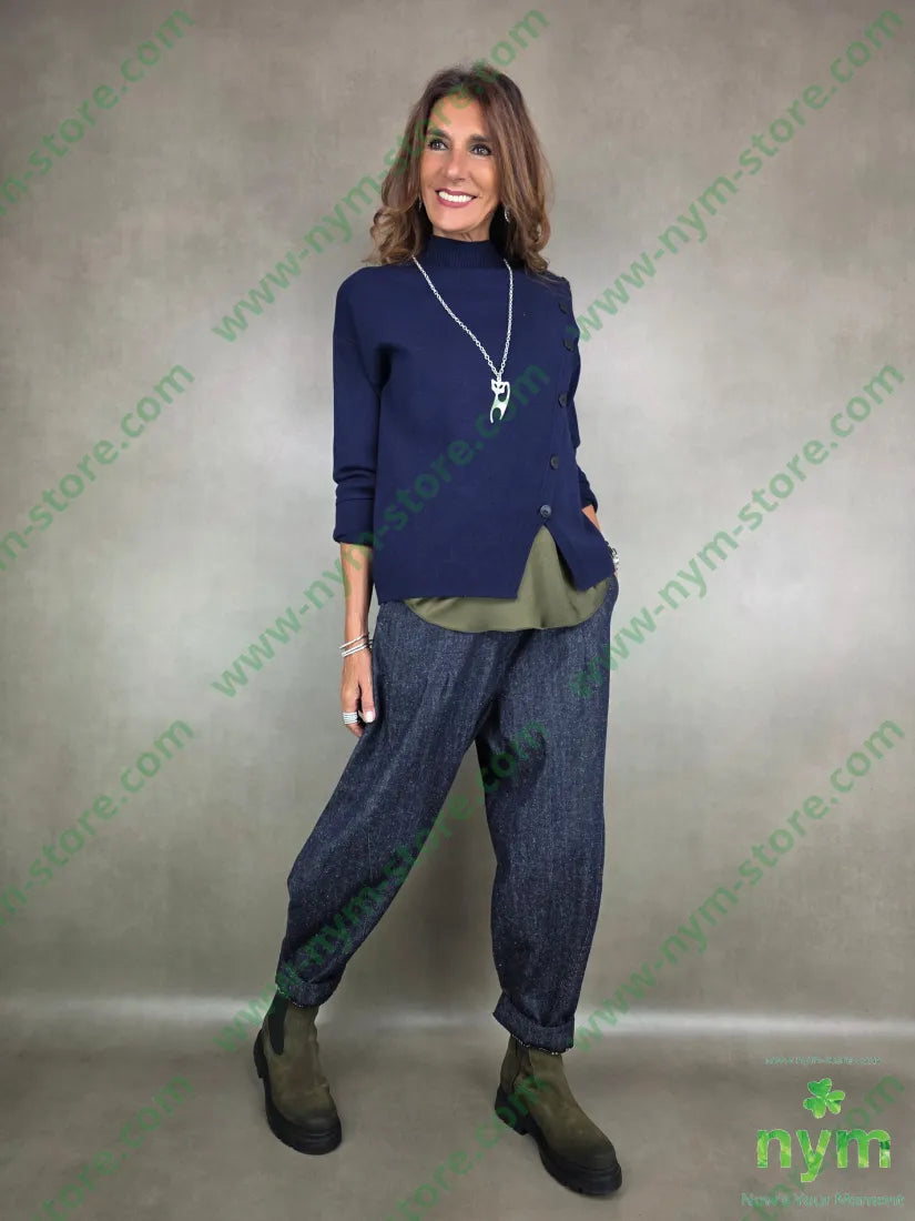 maglia lupetto bottoni trasversali 50vi30pa20pl MAGLIA