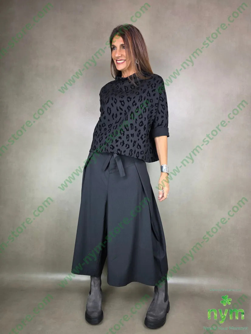 maglia maculata tono su tono 95co5ea2pa U / NERO / AI25 MAGLIA