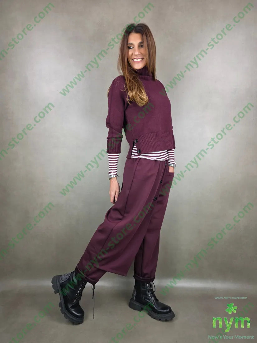 maglia misto cachemire con la riga 80vi9pa5ws6ea MAGLIA