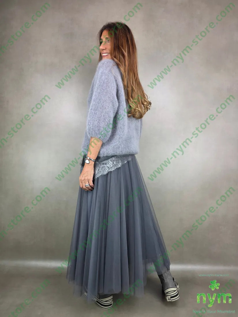 maglia mohair scollo v 80mh17pa3ea MAGLIA