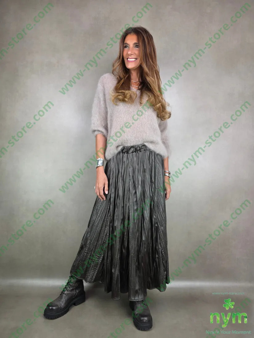 maglia mohair scollo v 80mh17pa3ea MAGLIA