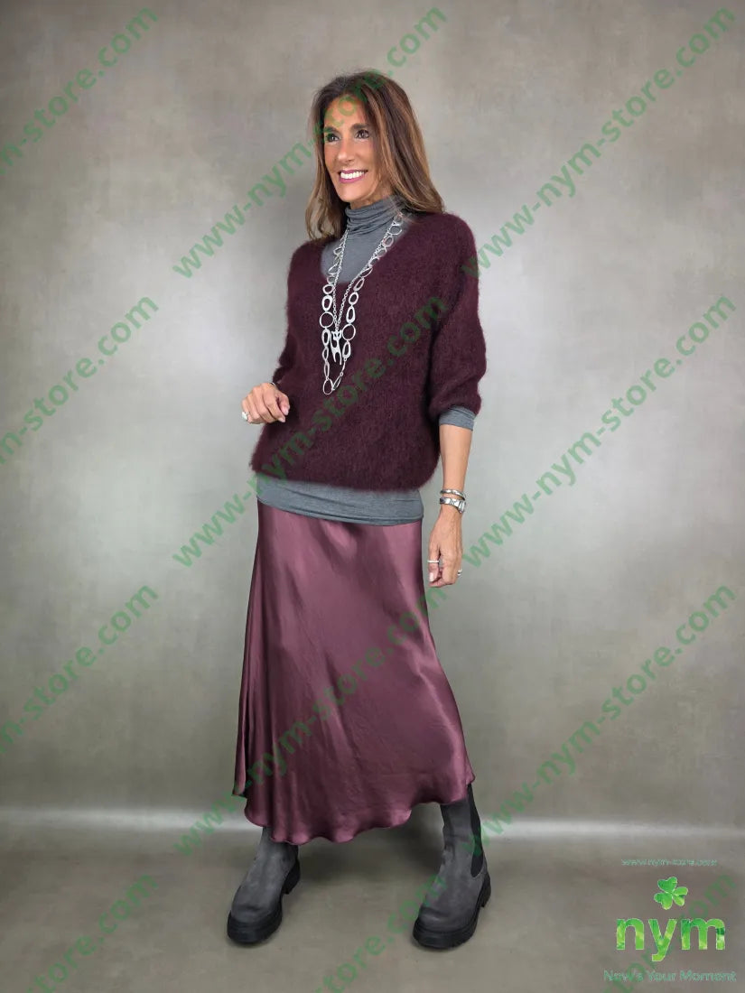 maglia mohair scollo v 80mh17pa3ea MAGLIA