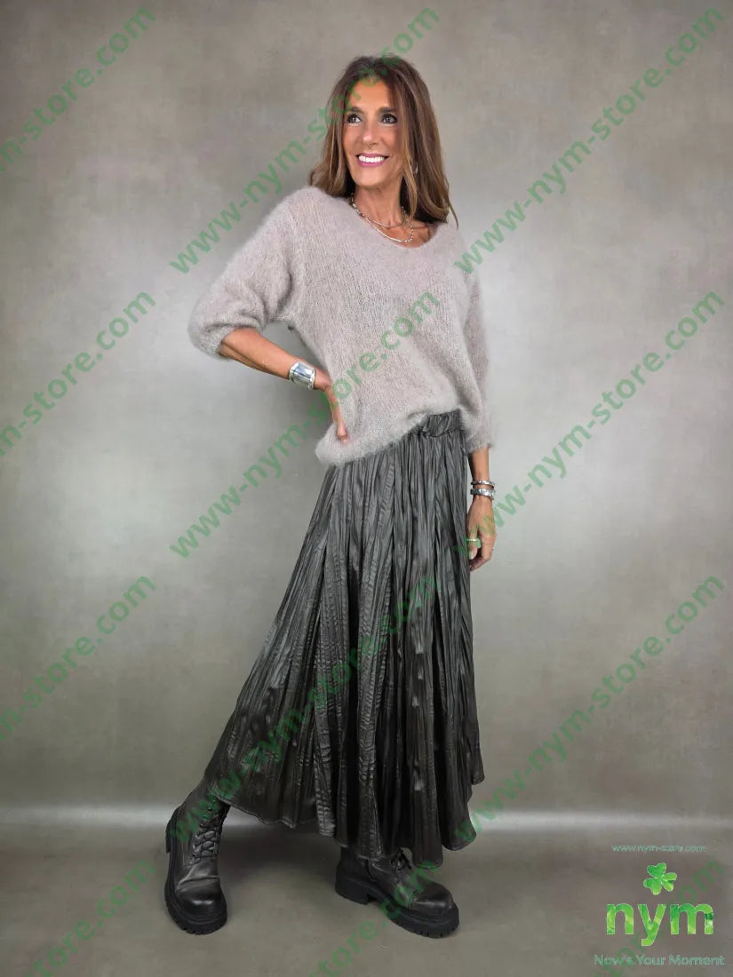 maglia mohair scollo v 80mh17pa3ea MAGLIA