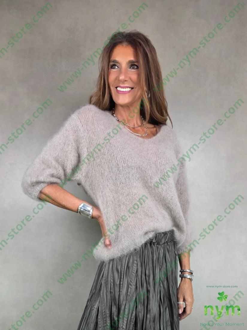 maglia mohair scollo v 80mh17pa3ea U / FANGO C. / AI25 MAGLIA