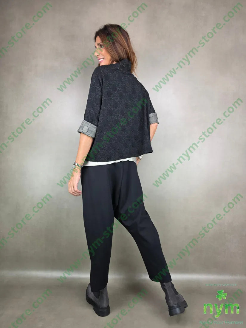 maglia pois 3d elasticizzata 55vi40pl5ea U / NERO / AI25 MAGLIA