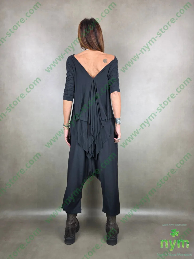 maglia punte dietro scollata 55vi30ny10ws5ea U / NERO / AI25 MAGLIA