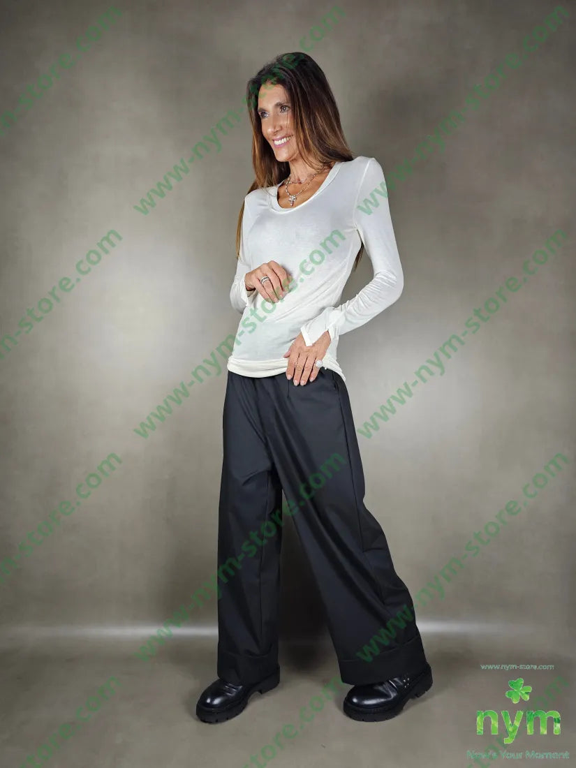 maglia scollo a v misto cachemire 80vi2pa6ea5ws MAGLIA