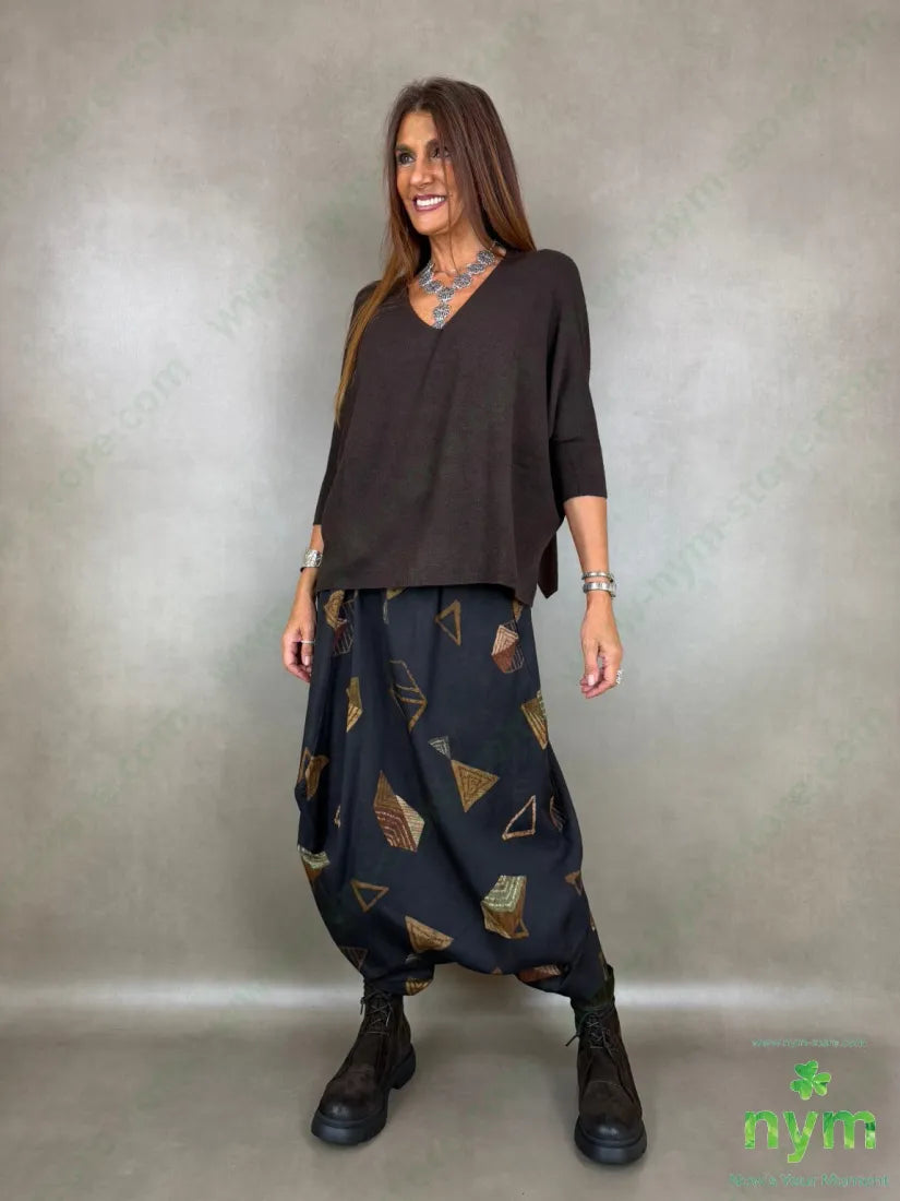 Maglia scollo V senza cuciture 50vi27pl23pa - MAGLIA
