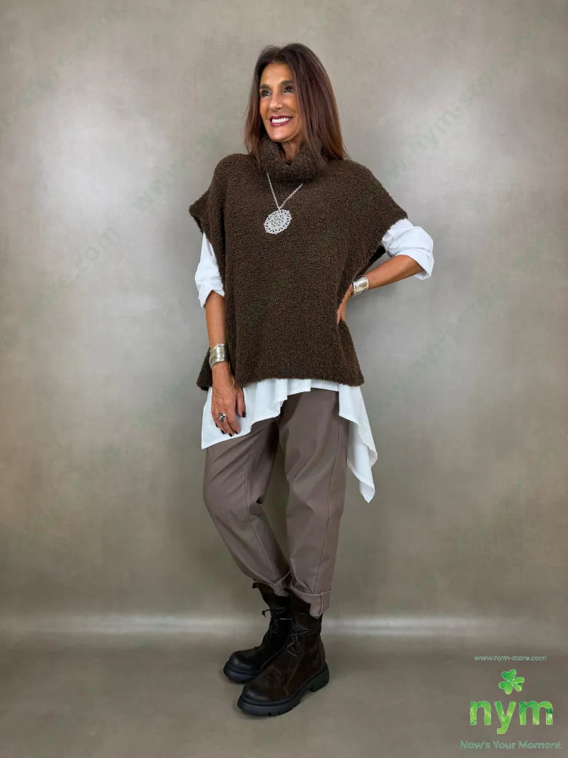 maglia senza maniche boucle collo ciambella 65ac17pl9vi9wo - MAGLIA