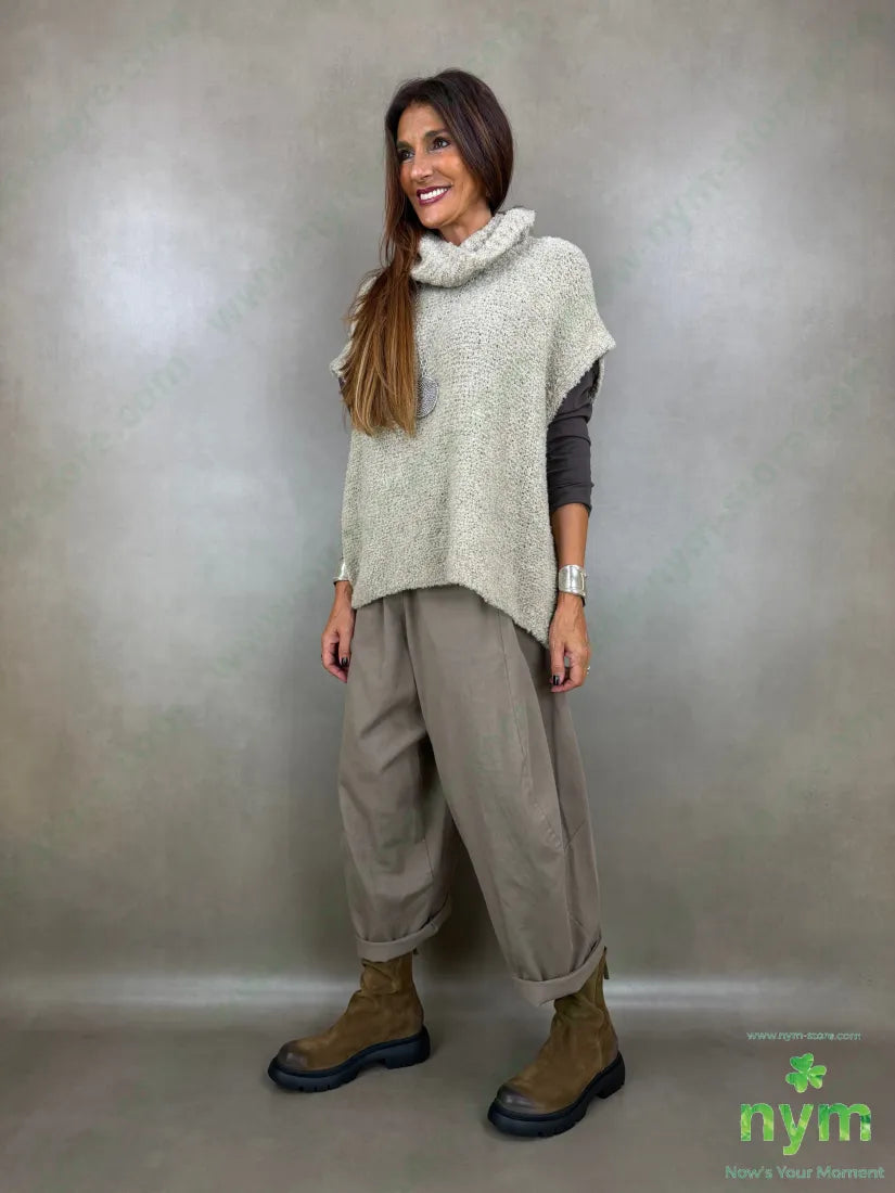 maglia senza maniche boucle collo ciambella 65ac17pl9vi9wo - MAGLIA