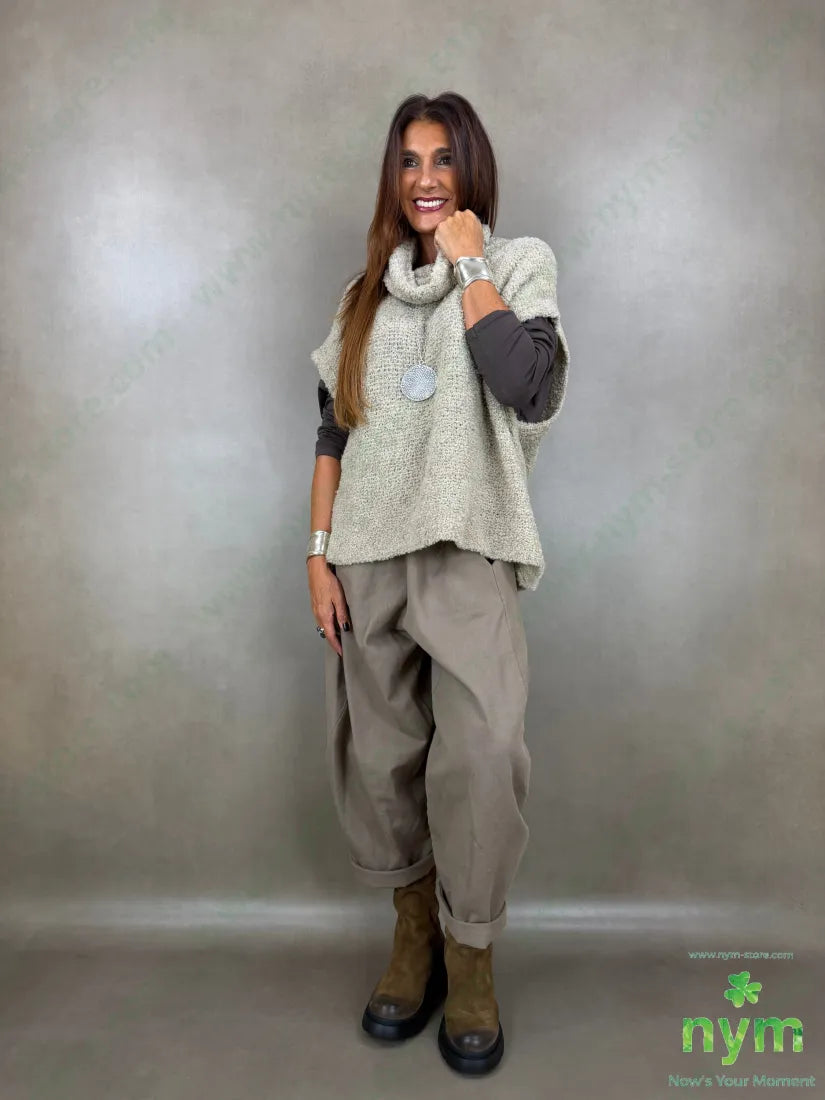 maglia senza maniche boucle collo ciambella 65ac17pl9vi9wo - MAGLIA