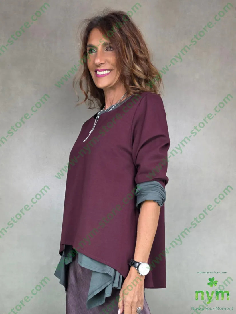 maglia soffietto dietro pm 65vi30ny5ea U / BORDO / AI25 MAGLIA