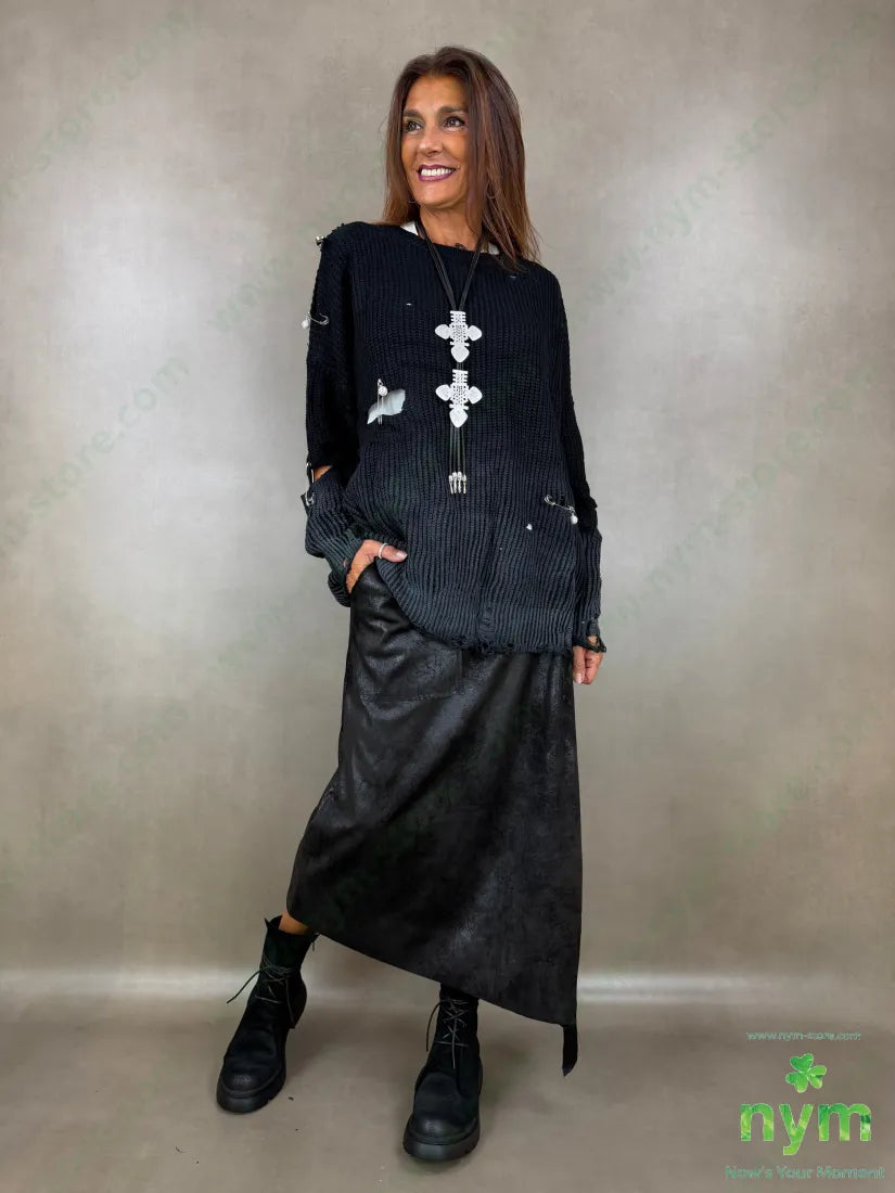 maglia strappata con spille 100pc - MAGLIA