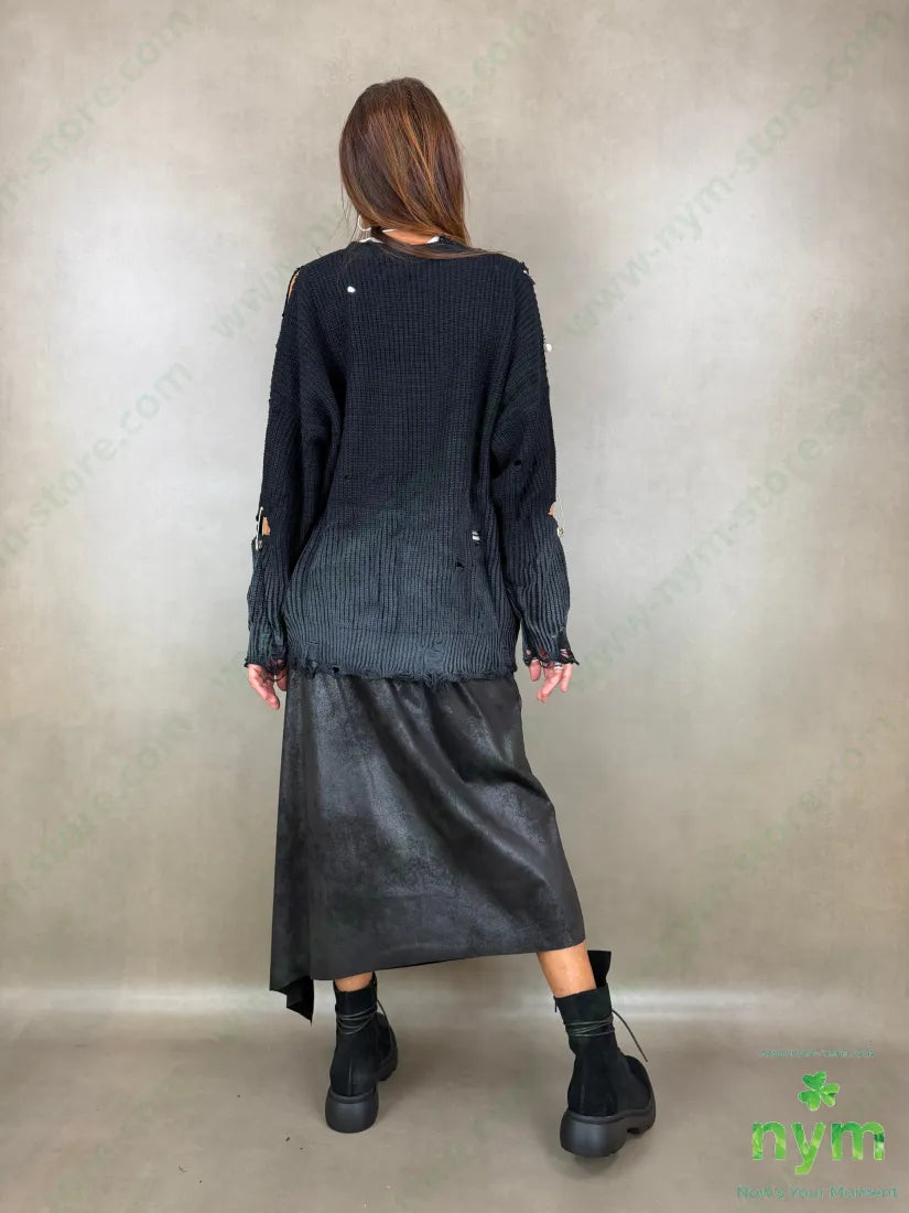 maglia strappata con spille 100pc - MAGLIA