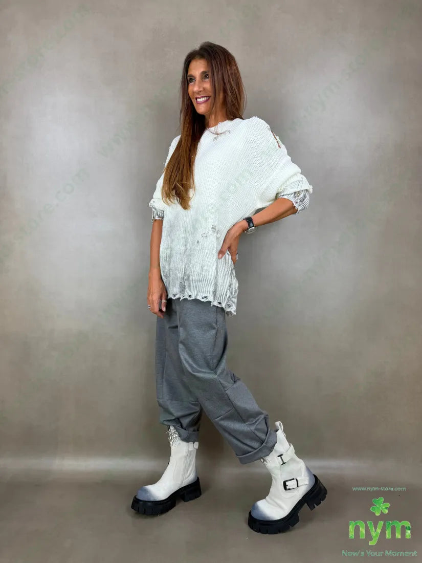 maglia strappata con spille 100pc - MAGLIA