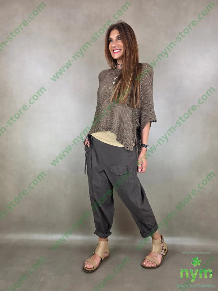 maglia tricot manica corta a scatola 80vi20of - MAGLIA
