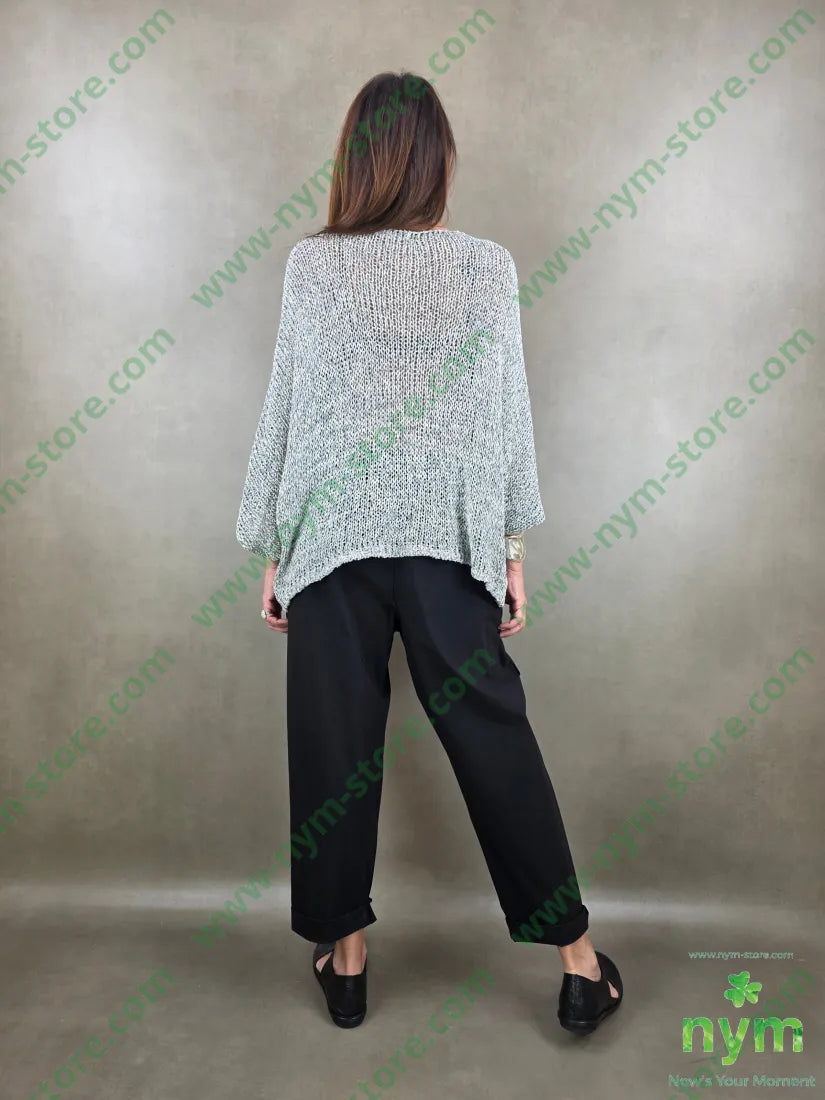 maglia tricot scollo a v 68co27vi5af - MAGLIA