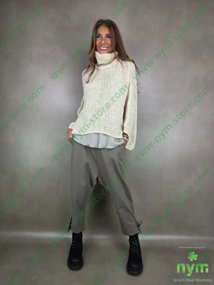 maglione dolcevita traforato 56pc30ny7wo7vi MAGLIA