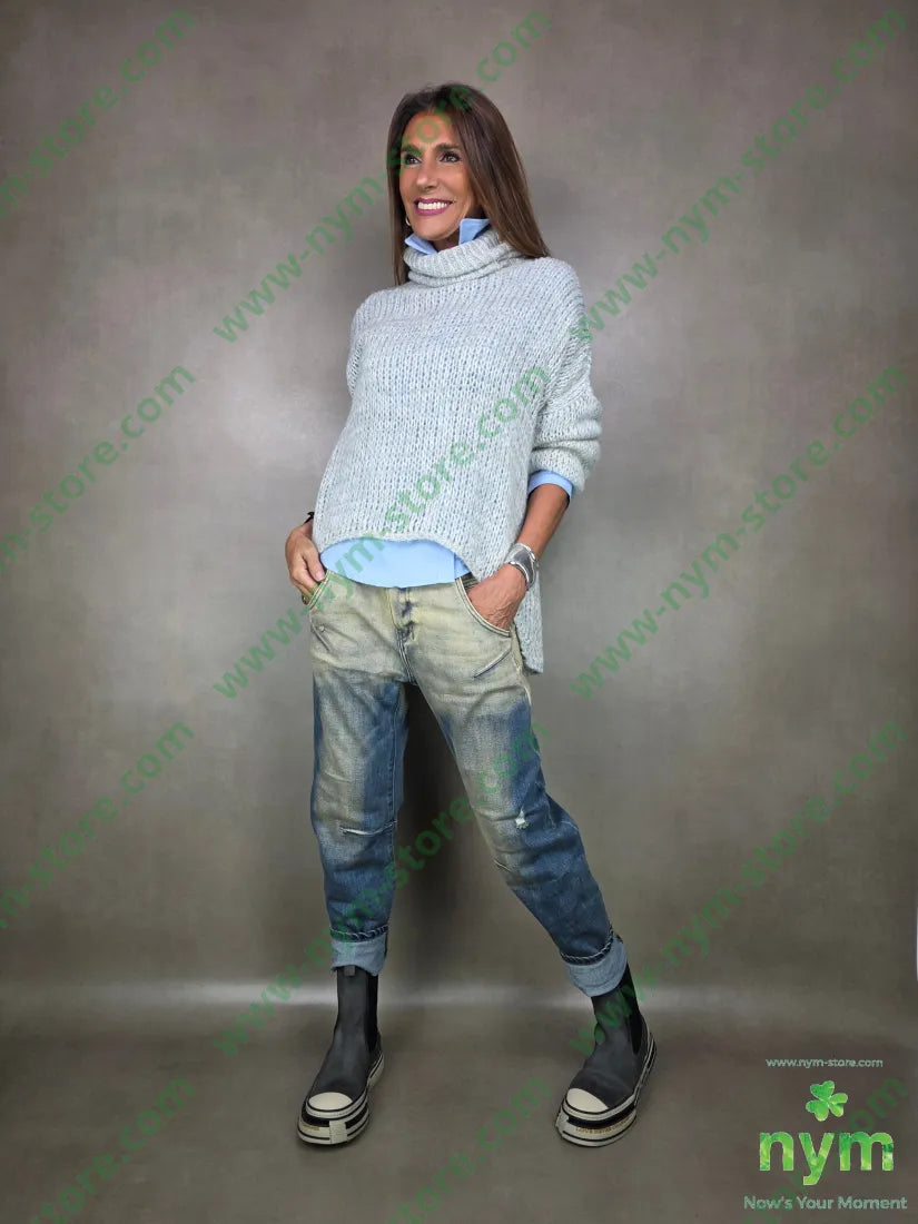 maglione dolcevita traforato 56pc30ny7wo7vi MAGLIA