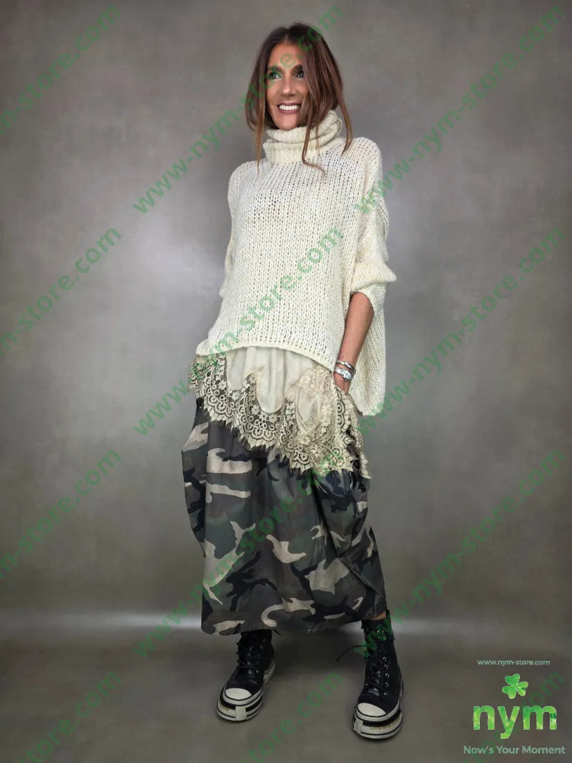 maglione dolcevita traforato 56pc30ny7wo7vi MAGLIA