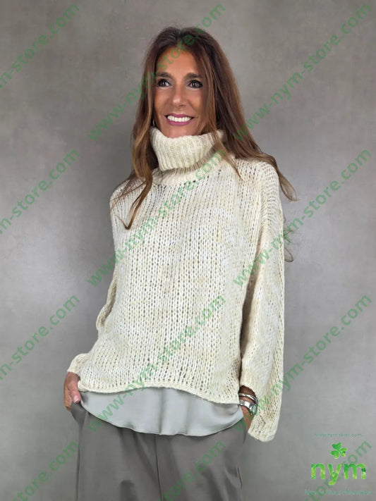 maglione dolcevita traforato 56pc30ny7wo7vi MAGLIA