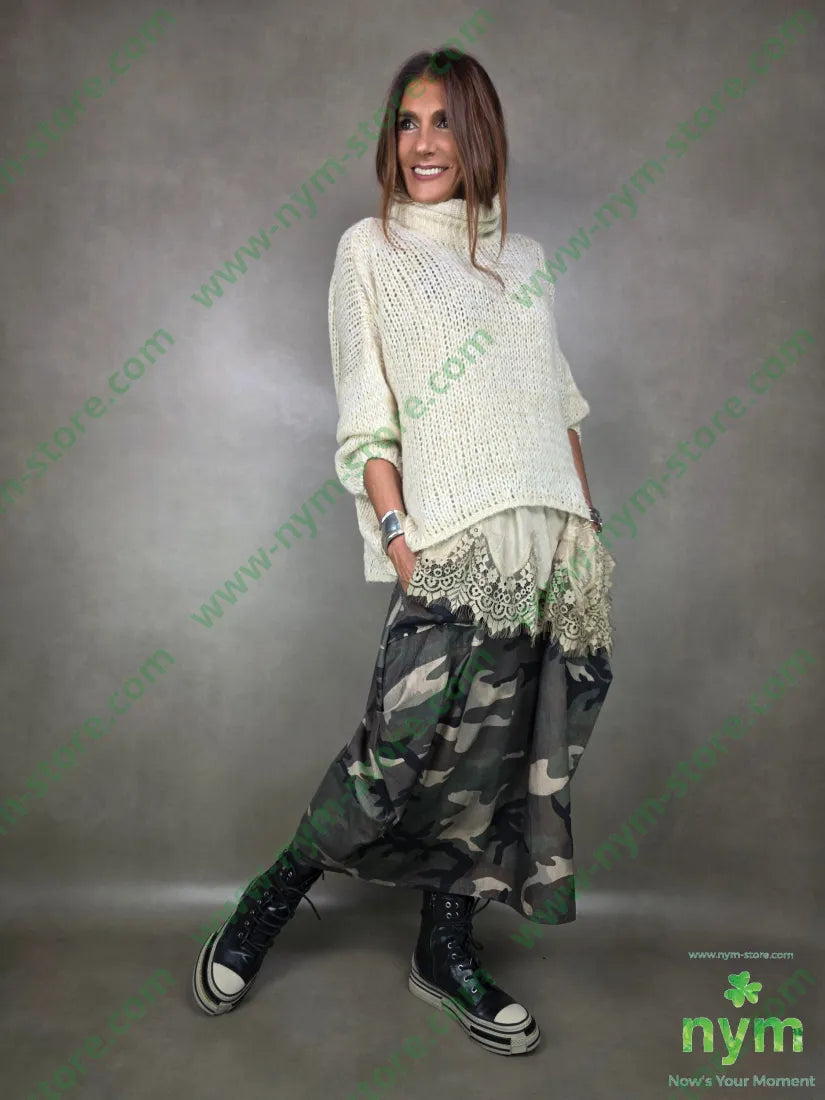 maglione dolcevita traforato 56pc30ny7wo7vi MAGLIA