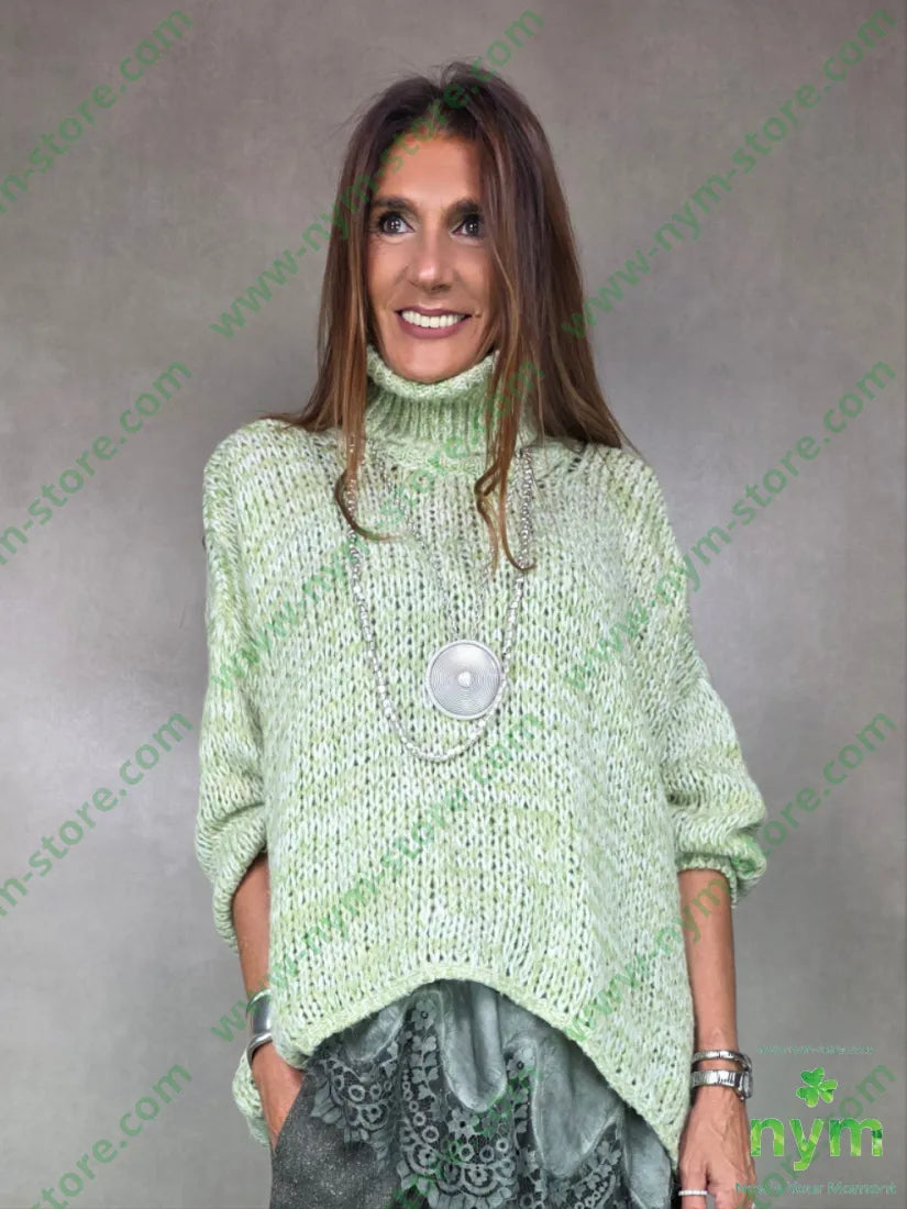 maglione dolcevita traforato 56pc30ny7wo7vi MAGLIA