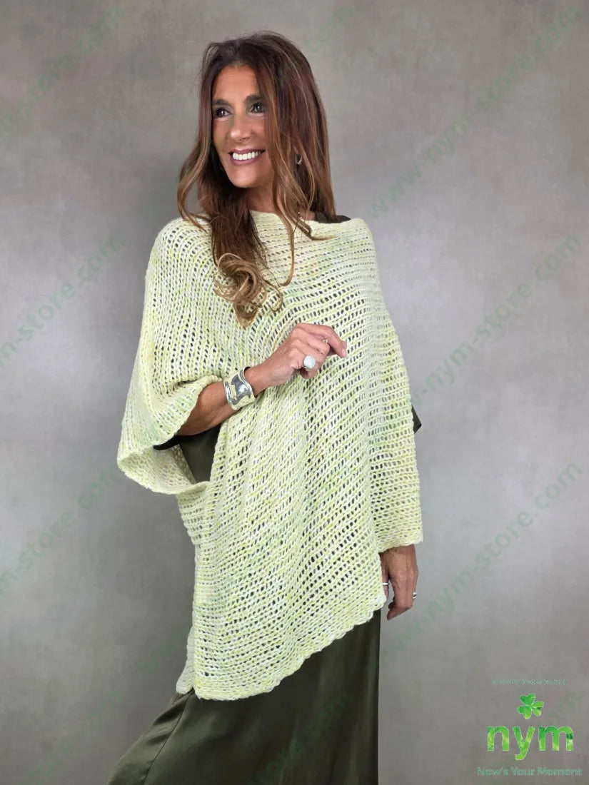 maglione traforato sagomato 56pc30ny7wo7vi U / GIALLO / AI25 MAGLIA