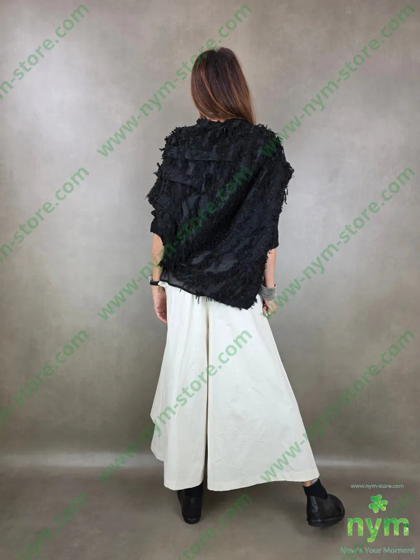 mantella sfrangiata 32vi28pl28co U / NERO / PE26 CAPOSPALLA