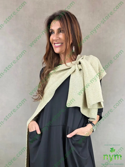 mantella tricot 100pl - U / ORO / PE26 - MAGLIA