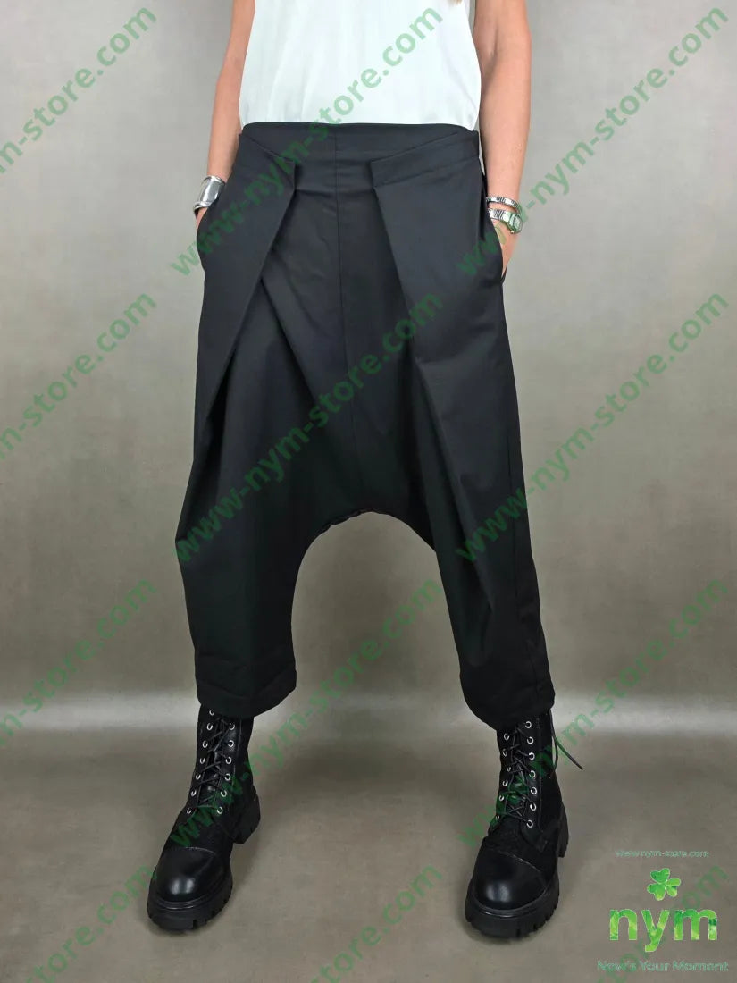 pan cavallo bass piega piatta frescolana 64pl33vi3ea U / NERO / PE26 PANTALONE