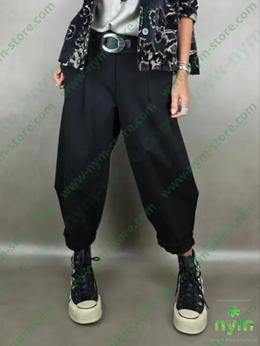 pan pmi dettaglio imbuto 65vi30ny5ea U / NERO / AI25 PANTALONE