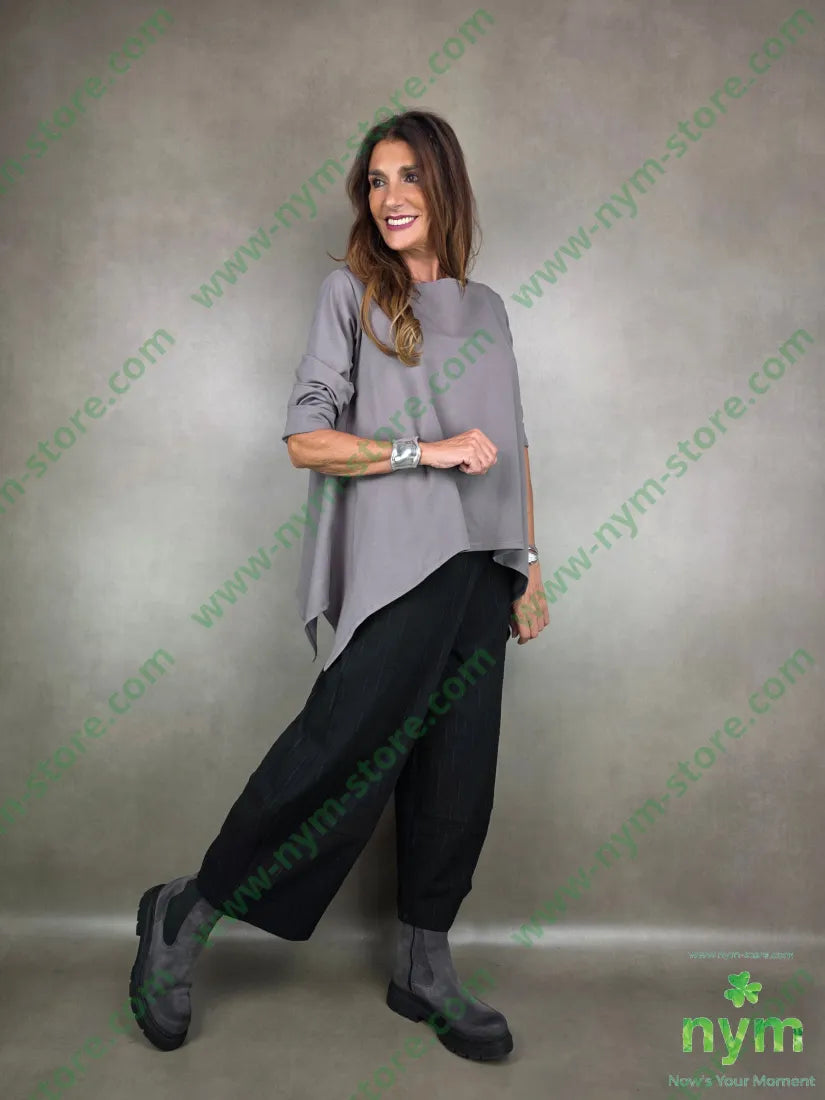 pant cav bas tessuto jaquard elast 55vi40pl5ea U / NERO / AI25 PANTALONE