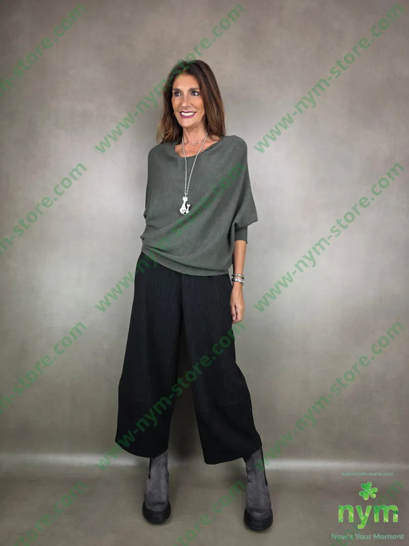 pant cav bas tessuto jaquard elast 55vi40pl5ea U / NERO / AI25 PANTALONE