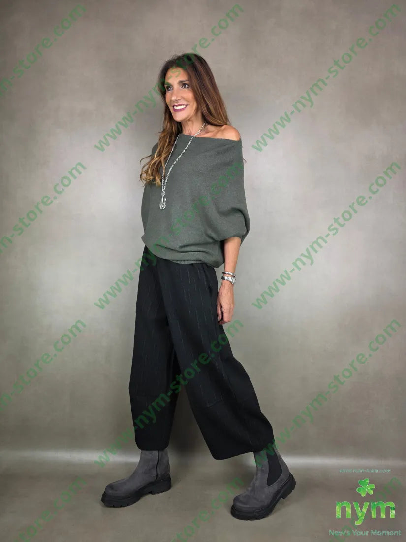 pant cav bas tessuto jaquard elast 55vi40pl5ea U / NERO / AI25 PANTALONE