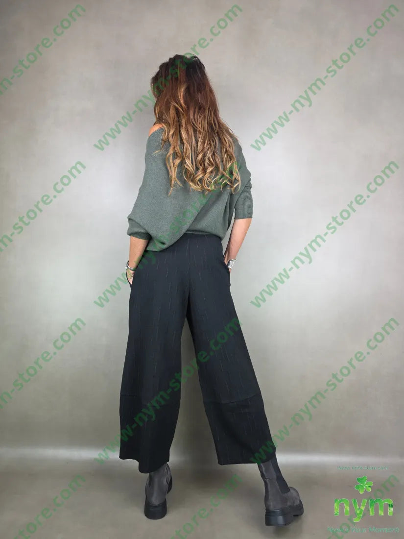pant cav bas tessuto jaquard elast 55vi40pl5ea U / NERO / AI25 PANTALONE
