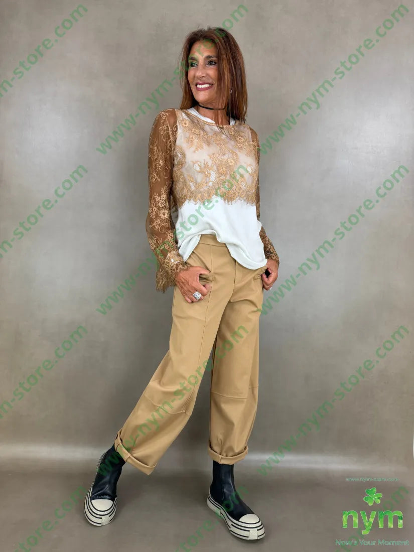 pant cerniera e bottone punto milano c 60vi35pa5ea - PANTALONE