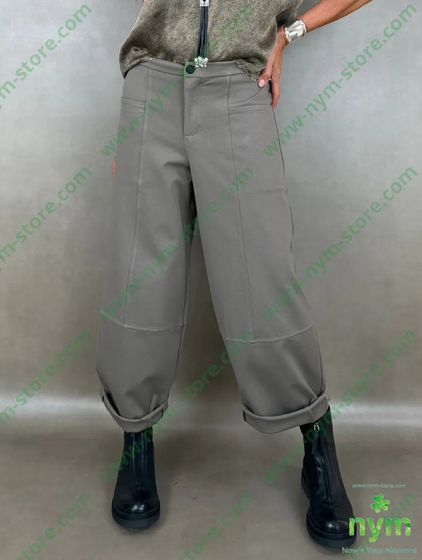 pant cerniera e bottone punto milano f 60vi35pa5ea - 1 / FANGO / AI26 - PANTALONE