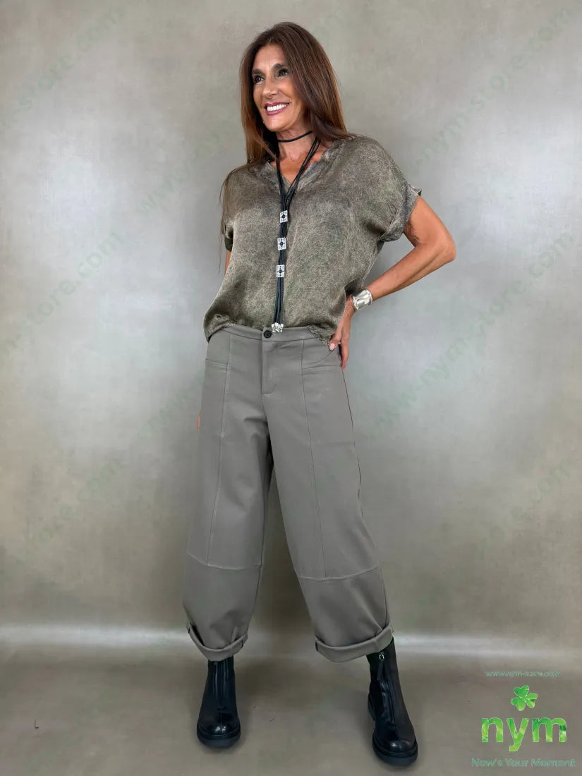 pant cerniera e bottone punto milano f 60vi35pa5ea - PANTALONE