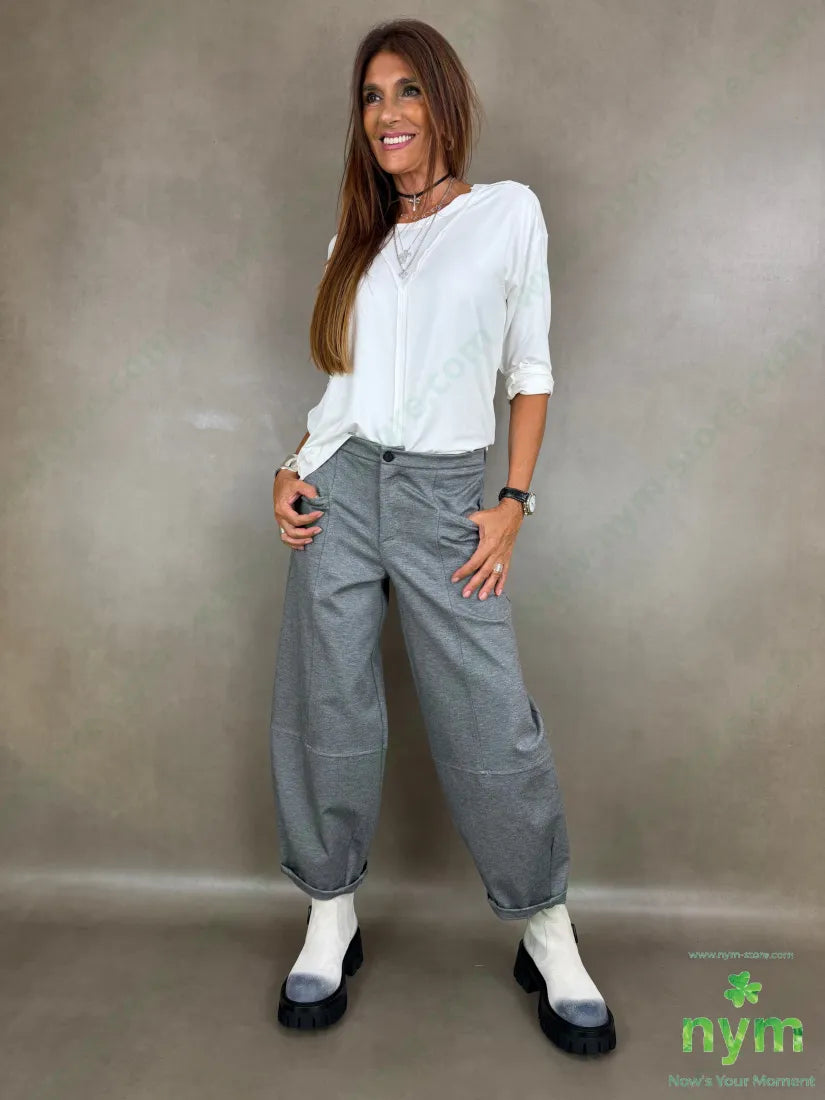 pant cerniera e bottone punto milano g 60vi35pa5ea - PANTALONE