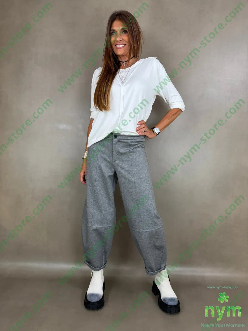 pant cerniera e bottone punto milano g 60vi35pa5ea - PANTALONE