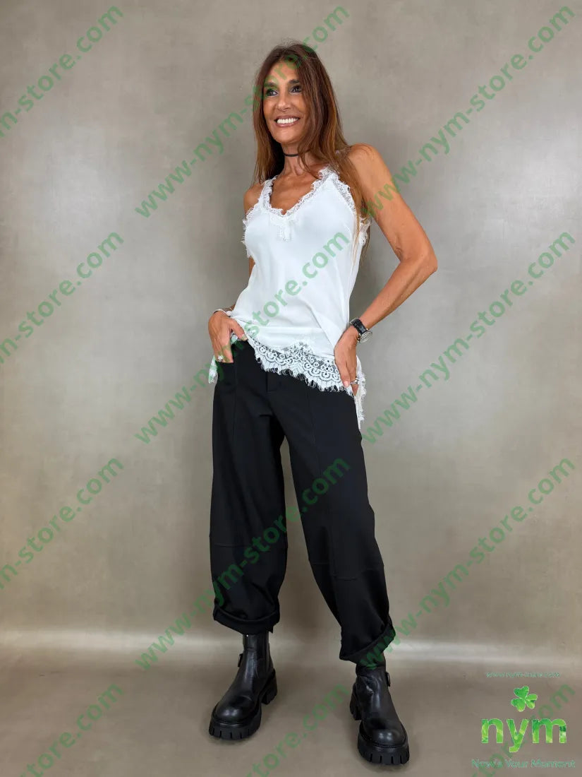 pant cerniera e bottone punto milano n 60vi35pa5ea - PANTALONE