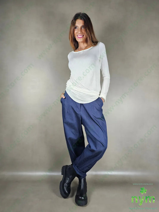 pant dettaglio ad imbuto jeans 79vi19ny2ea U / DENIM / AI25 PANTALONE